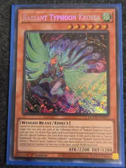Yugioh Radiant Typhoon Krosea DOOD-EN015 Secret Rare 1st Edition NM - Image 1