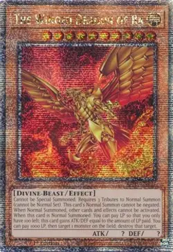 The Winged Dragon of Ra (Quarter Century Secret Rare) - 1st Editi RA03 NM YuGiOh - Image 1