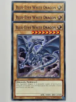 Yu Gi Oh - 3x SDWD-EN003 Blue-Eyes White Dragon - Common - Image 1