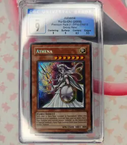 Yu-Gi-Oh! Athena Secret Rare (Premium Pack 02) CGC MINT 9 - Image 1