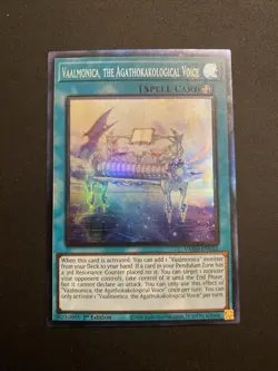 Yugioh - Vaalmonica, the Agathokakological Voice- VASM-EN035 1st Ed Collector NM - Image 1