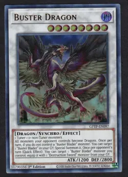 Yugioh Buster Dragon GFTP-EN097 Ultra Rare 1st - NM - Image 1