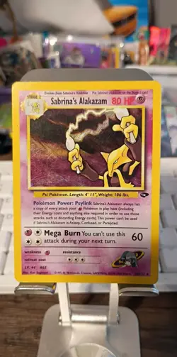 Pokemon Set 2 Holo Bundle played Vintage Cards sabrinas alakazam and dark arbok - Image 1