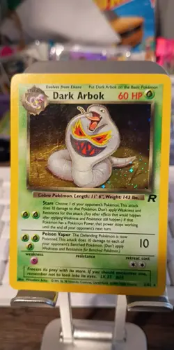 Pokemon Set 2 Holo Bundle played Vintage Cards sabrinas alakazam and dark arbok - Image 2