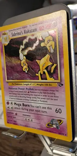 Pokemon Set 2 Holo Bundle played Vintage Cards sabrinas alakazam and dark arbok - Image 3