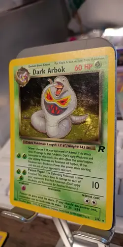 Pokemon Set 2 Holo Bundle played Vintage Cards sabrinas alakazam and dark arbok - Image 5