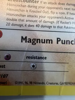 Rockets Hitmonchan Gym Heroes Trading Card 11/132 Holo - Image 2