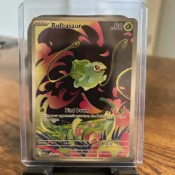 Bulbasaur Full Art Mega Evolutions Pokemon Card 133/132 Near Mint Condition Rare - Image 1