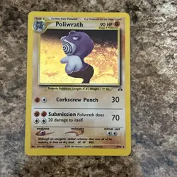 Poliwrath Neo Discovery Holo Rare Unlimited Pokemon TCG Card 9/75 - Image 1