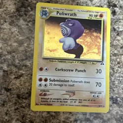 Poliwrath Neo Discovery Holo Rare Unlimited Pokemon TCG Card 9/75 - Image 4