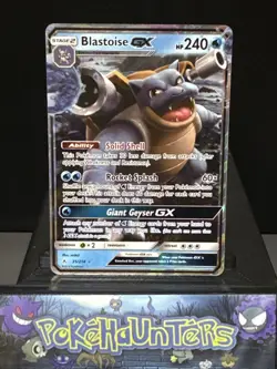 Pokemon Card Blastoise GX 35/214 Ultra Rare Unbroken Bonds Near Mint - Image 1