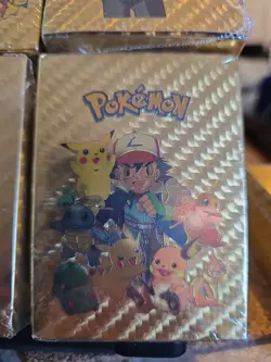 4 X 55pcs Pokemon Card Foil Fan Art Gold Pack 55 Cards Each #2 - Image 4