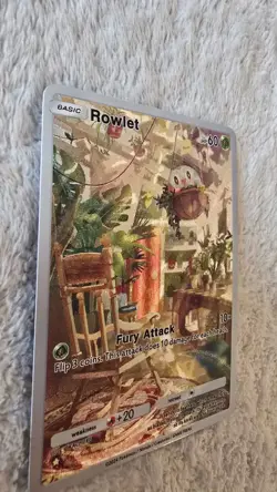 NEW ~ ART CARD ~ Pokemon Pocket TCG Rowlet Illustration Immersive TEXTURED - Image 5