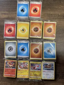 Lot Of 4 Sealed Promo Pokemon Cards And 10 Sealed Energy PokemonCards - Image 1