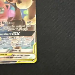 Pokemon TCG Mega Lopunny & Jigglypuff GX 165/236 Cosmic Eclipse Holo Card NM - Image 3