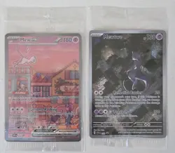 Sealed Mew Ex 053 Mewtwo 052 Promo Cards From Scarlet And Violet 151 UPC - Image 1