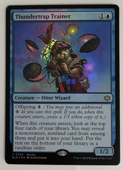 Magic the Gathering MTG - Promotional: Thundertrap Trainer Foil Rare Card #386 - Image 1