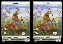 MTG Commander BLB TOKEN Rabbit #0003 Rabbit #0003 - Image 1