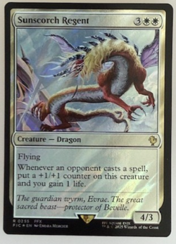Magic the Gathering: Sunscorch Regent (Surge Foil) Commander: Final Fantasy Foil - Image 1