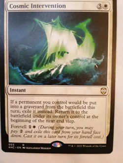 Cosmic Intervention Commander: Kaldheim Regular MTG NM - Image 1