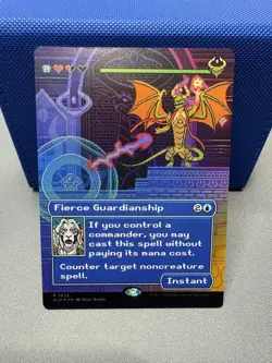Fierce Guardianship *Rainbow Foil* Secret Lair Pixel Perfect Extra Life #1823 - Image 1