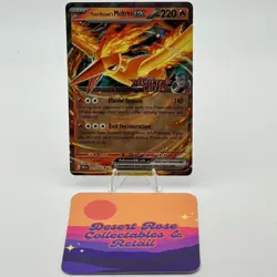 Pokemon TCG Team Rockets Moltres EX 31/182 Holo Rare Destined Rivals Stamped - Image 1