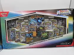Pokemon Prismatic Evolutions Lucario ex & Tyranitar ex Premium Collection - Image 1