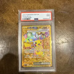 Pokemon TCG Pikachu EX Hyper Rare #247 PSA 9 - Image 1