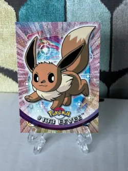 Pokemon 2000 Eevee #133 Topps TV Animation Edition Blue Label Series 3 NM+ - Image 1