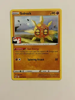 Solrock 069/159 Pokemon Prize Pack Series 3 NM Crown Zenith variant A - Image 1