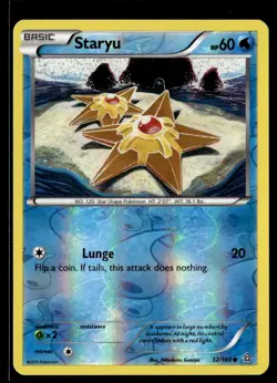 2015 XY - Primal Clash - Reverse Holo Staryu Basic/Common #32 - Image 1
