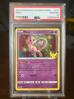 PSA 10 HOLO MEW 011/025 POKEMON CELEBRATIONS 2021 LOW POP - Image 1