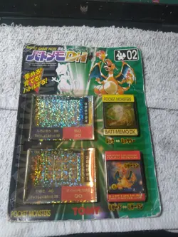 Pokemon Vintage Japanese Tomy Battle Game Note DX 02-Charizard Mewtwo-Sealed.DMG - Image 1