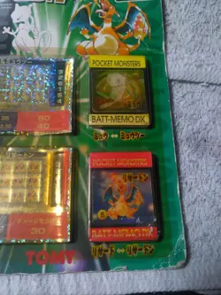 Pokemon Vintage Japanese Tomy Battle Game Note DX 02-Charizard Mewtwo-Sealed.DMG - Image 2