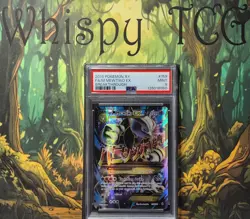 Pokemon Mega Mewtwo EX 2015 Full Art 159/162 Breakthrough PSA 9 Mint - Image 1