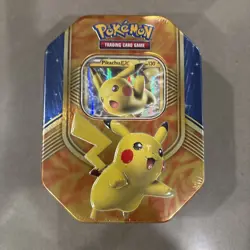 Pokemon Pikachu EX Collecter Tin 2016 Battle Heart Sealed - Image 1