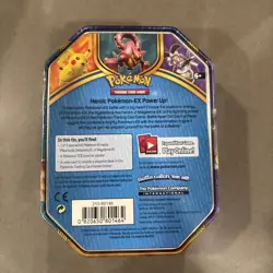Pokemon Pikachu EX Collecter Tin 2016 Battle Heart Sealed - Image 2