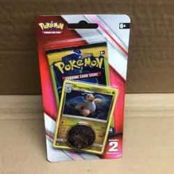 Pokemon 2019 - Sun And Moon Blister - (2) 3 Card Mini Booster Pack Coin - Image 1