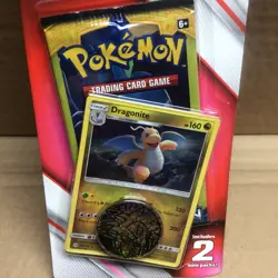Pokemon 2019 - Sun And Moon Blister - (2) 3 Card Mini Booster Pack Coin - Image 2