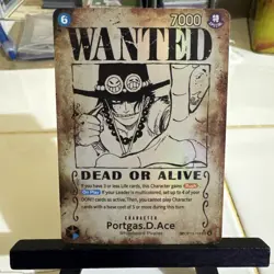 One Piece TCG - Portgas.D.Ace - Wanted Poster - (Error Card) - OP13 - Image 1