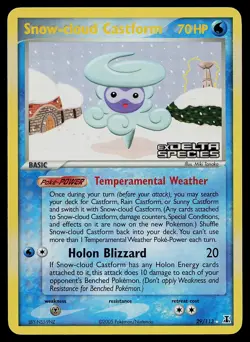 Pokemon Card - Snow-cloud Castform Delta Species Stamped 29/113 Reverse Holo - Image 1