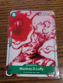 EXACT CARD PICTURED One Piece TCG P-061 Monkey D Luffy Uta Battle Pack Promo - Image 1