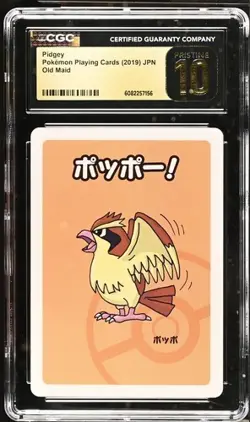CGC 10 Pristine Pidgey Old Maid 2019 Japanese Pokemon Card - Image 1