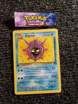 Cloyster 32/62 Fossil 1st Edition Non-Holo Uncommon Pokemon Card NM - Image 1