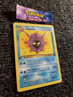 Cloyster 32/62 Fossil 1st Edition Non-Holo Uncommon Pokemon Card NM - Image 3