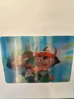 Pokemon Ash Ketchum Pioneer Viz Video Promo Card Lenticular PIKA-0020D/DVD - Image 1
