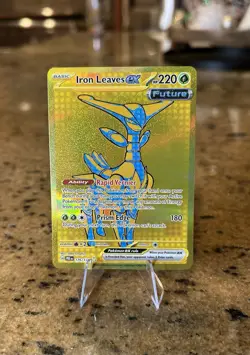 Pokemon TCG Prismatic Evolutions Iron Leaves EX Card 176/131 Near Mint Condition - Image 1