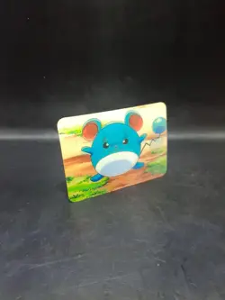 Pokemon 1998 Marill: 3D PROMO Card LENTICULAR Viz Video RARE - Image 1