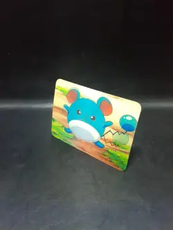 Pokemon 1998 Marill: 3D PROMO Card LENTICULAR Viz Video RARE - Image 4