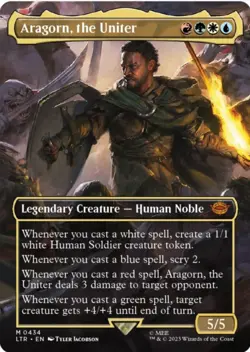 MTG English Aragorn, the Uniter (Borderless) NM - Image 1